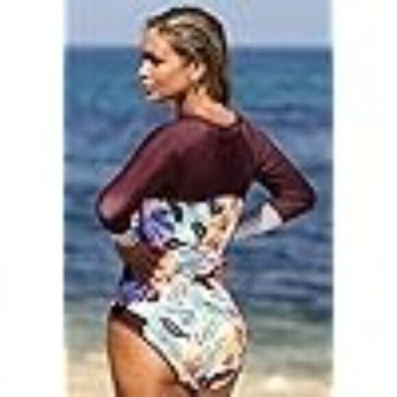 Body Glove Wind Of Change Rash guard One Pc Swimsuit Size small NWT - Picture 2 of 8